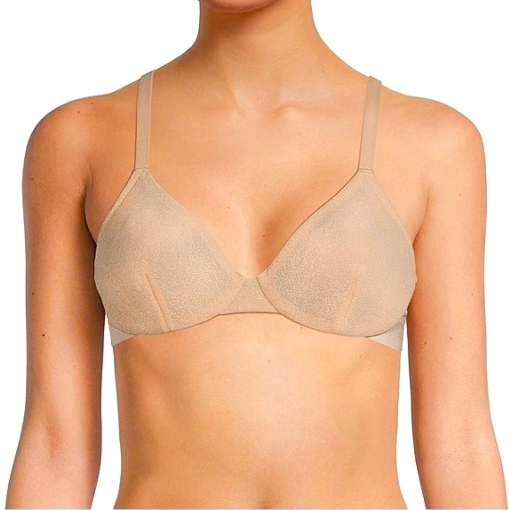 Spanx Like New Sz M A-C Champagne SheerFlex Fit To You Bra Unlined 30071R